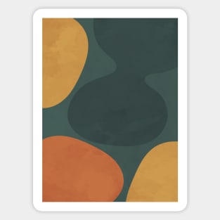 Nordic Earth Tones - Abstract Shapes 3 Sticker